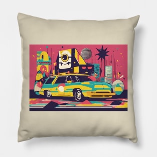 Muscle Car V2 Pillow