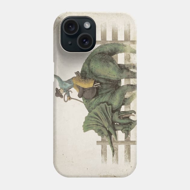 Dino Rodeo Phone Case by Terry Fan