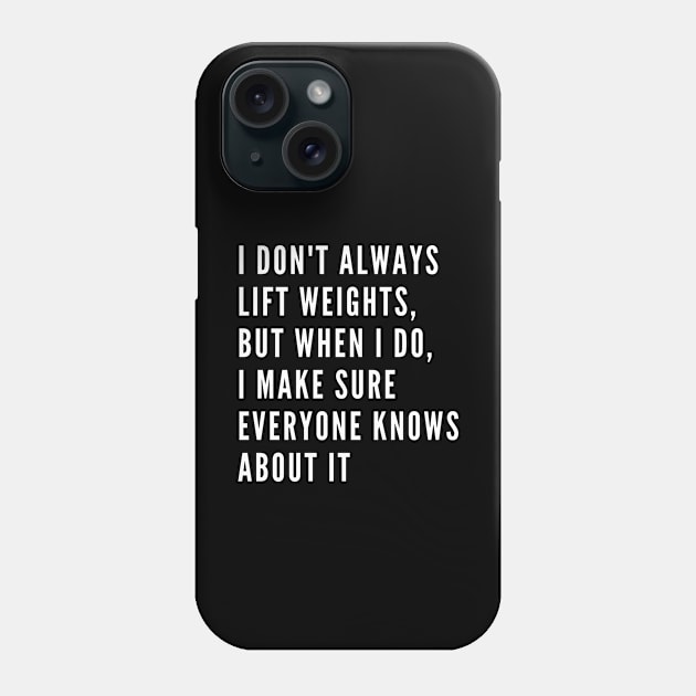 funny gym humor Phone Case by Patterns-Hub