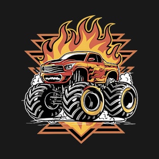 Monster Truck Burning T-Shirt