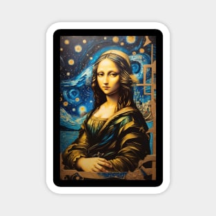 Modern Mona Lisa v2 Magnet