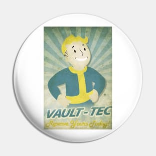 Vault Boy Vintage Poster Pin