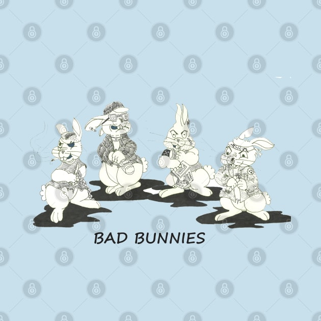 Bad Bunnies by Loose Tangent Arts