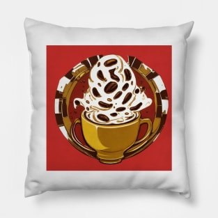Coffee Retro Roast Decaf French Press Pillow