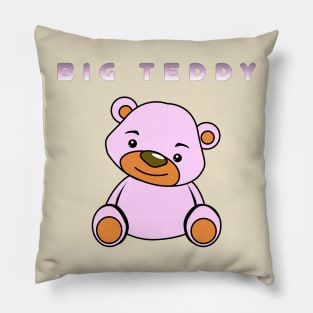 Big Teddy Pink Pillow