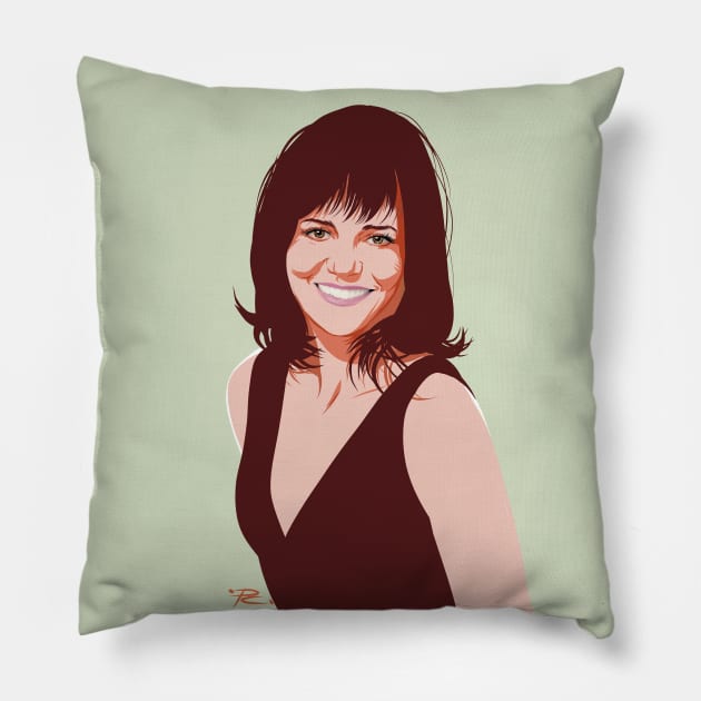 Sally Field - An illustration by Paul Cemmick Pillow by PLAYDIGITAL2020