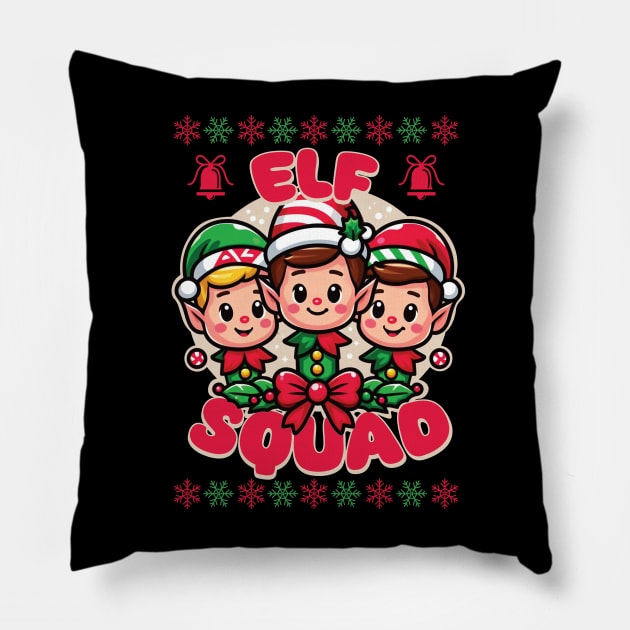 Elf Squad Pillow by Trendsdk