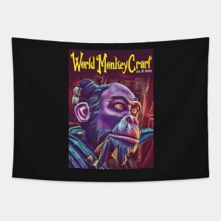 WORLD MONKEYCRAFT in 8 bits Tapestry