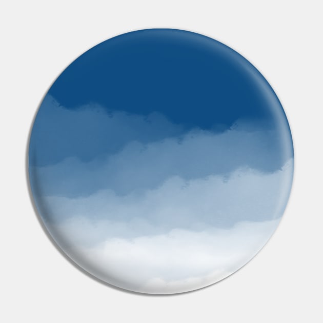 Pantone Classic Blue Watercolor Ombre Pantone Classic Blue Pin