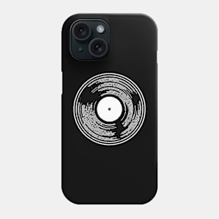 Record with groove lines Phone Case