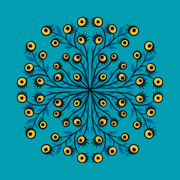 Eye Monster Weird Symmetry Creature by Boriana Giormova