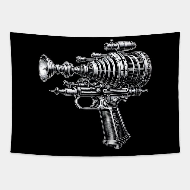 Steampunk Raygun Tapestry by OddlyNoir