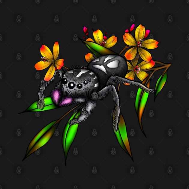 Regal jumping spider by TyJys Ink&Design