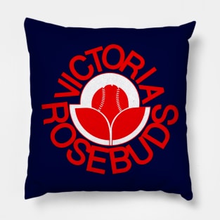 Defunct Victoria Rosebuds Minor League Baseball 1977 Pillow