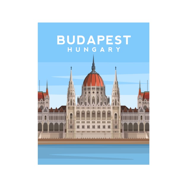 Parliament of Budapest, Hungary by typelab