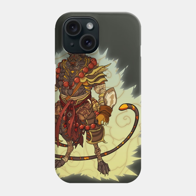 Tiger Warrior - Colored Phone Case by Amanzart