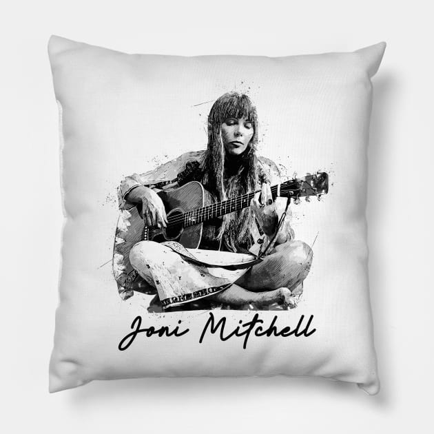 Joni Mitchell Pillow by Yopi