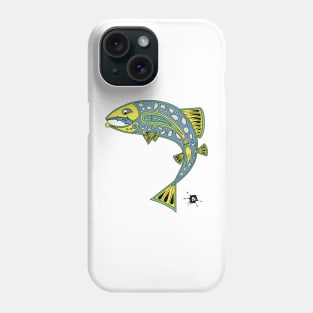 Fish river trout paisley design Phone Case