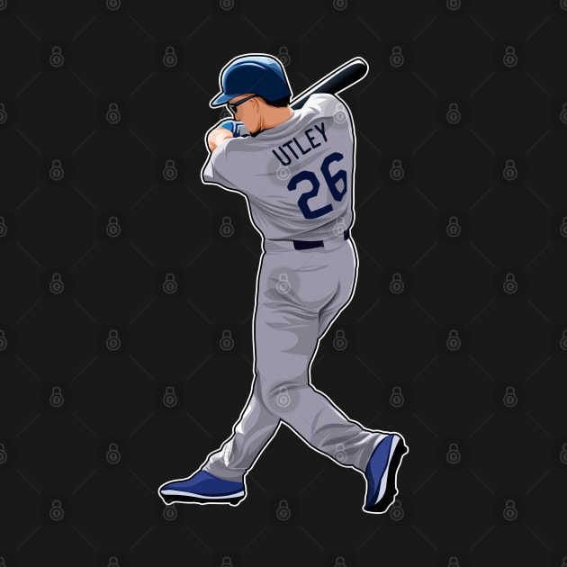 Chase Utley #26 Swings by RunAndGow