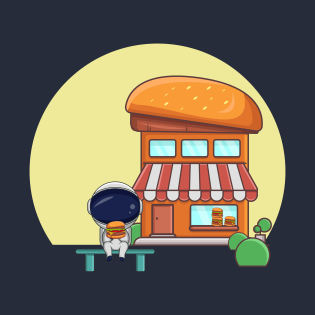 BURGER SHOP AND ASTRO by Linescratches