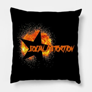 Social Distortion sun star fall Pillow