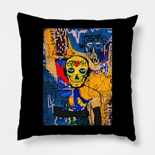 Unique MaleMask Digital Collectible - Santa Claus Edition on TeePublic Pillow