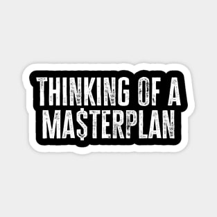 Old School Hip Hop Thinking of a Master Plan, Rap Lyric Magnet