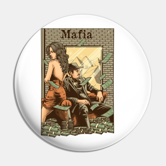 Mafia Pin by phsycartwork