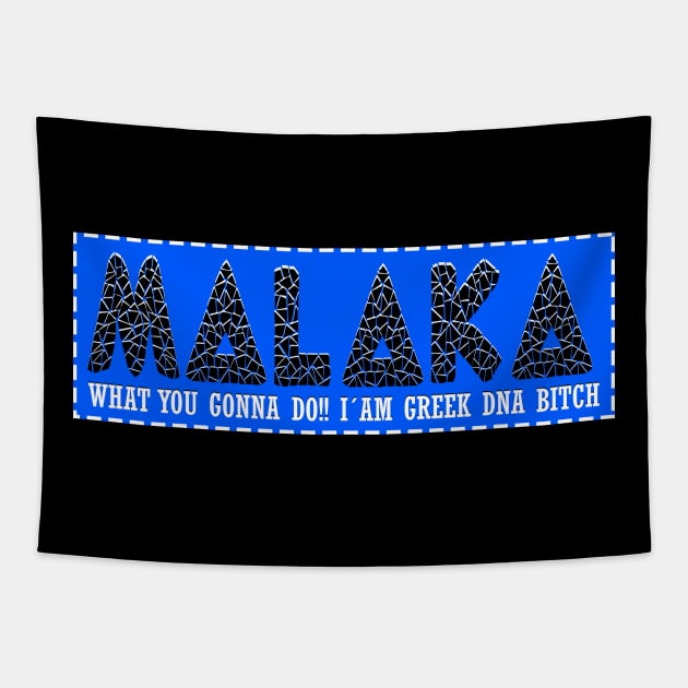 Malaka Cool Greek funny greek word Tapestry by Jakavonis