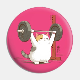 Fitness Cat Pin