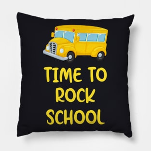 Time to Rock School Schoolkids Gift Pillow