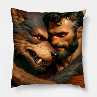 Gay Werewolf Lover Pillow