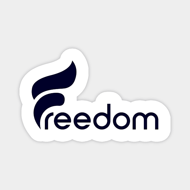 Freedom typo design Magnet by Choulous79