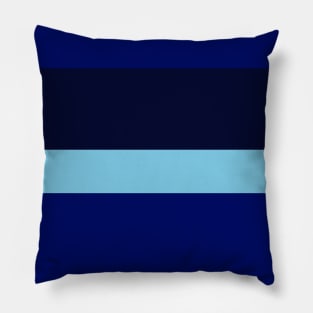 A miraculous package of Lightblue, Primary Blue, Dark Imperial Blue and Dark Navy stripes. Pillow