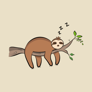 Sloth Sleeping T-Shirt