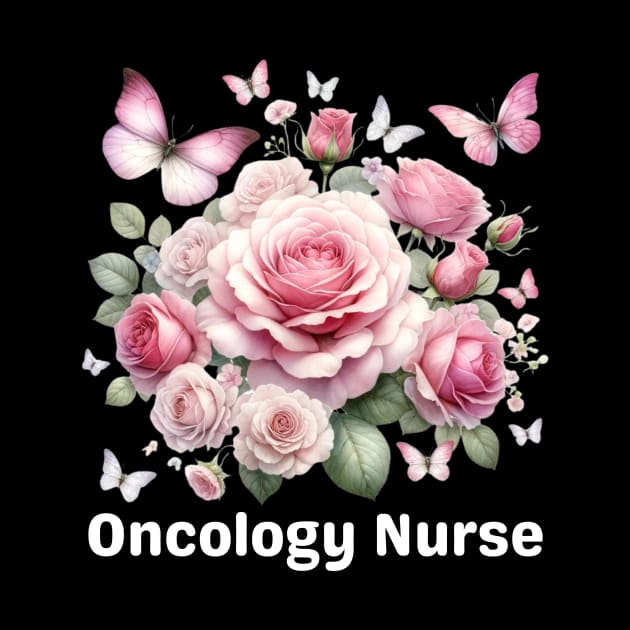 Oncology Nurse by Her Typography Designs