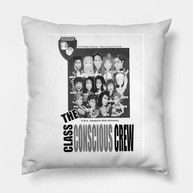 The Class Conscious Crew Pillow by ClassConsciousCrew.com