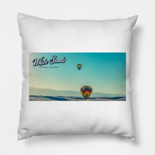 White Sands Hot Air Balloon Invitational Pillow