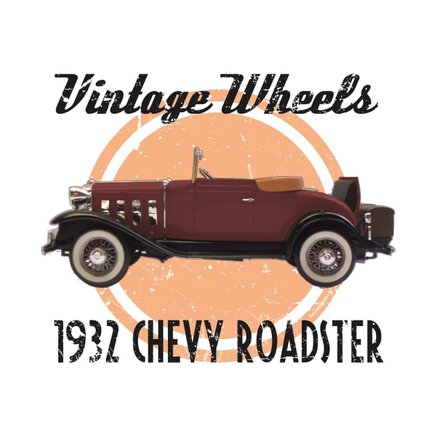 Vintage Wheels - 1932 Chevy Roadster by DaJellah