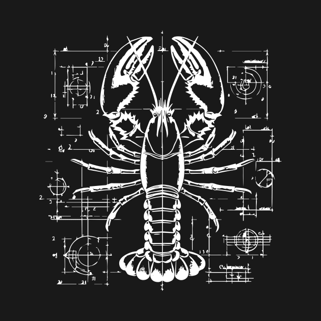 Lobster blueprint design by lkn