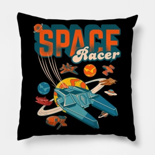 Retro Space Race Pillow