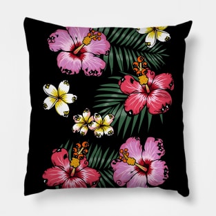 Summer Flowers Pug Pillow