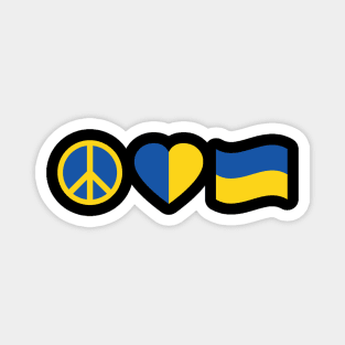 Peace Love Ukraine Magnet