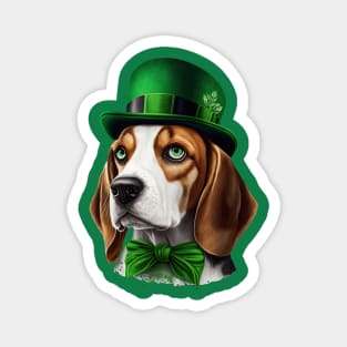 Beagle St. Patrick's day Magnet