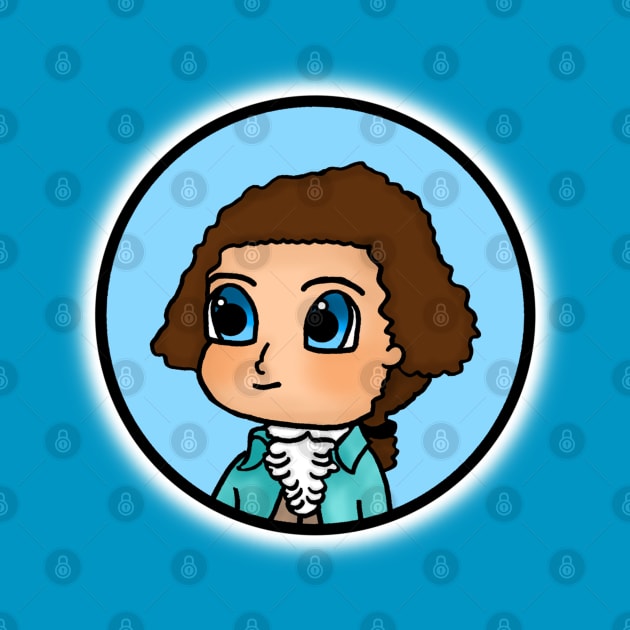 Chibi Thomas Jefferson Patriot Portrait by Aeriskate