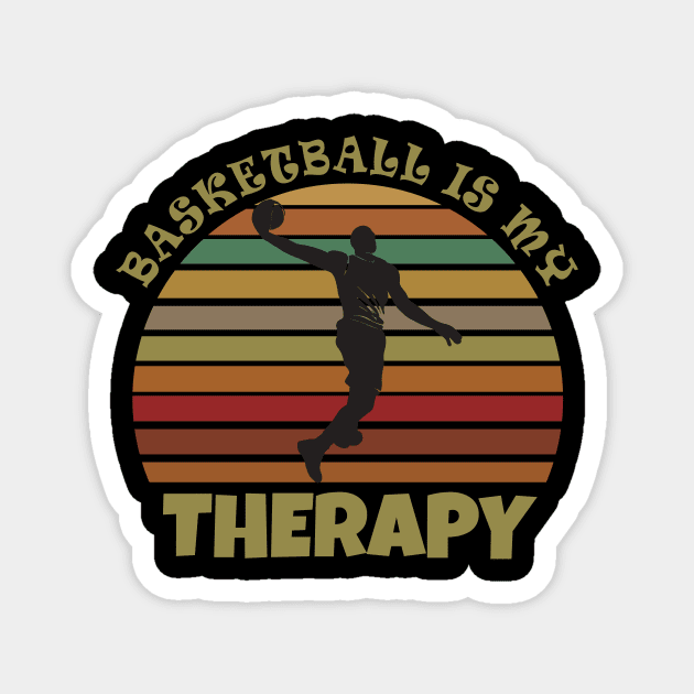 Basketball is my therapy Magnet by Work Memes