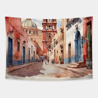 Guadalupe Zacatecas Mexico Vintage Tourism Travel Tapestry