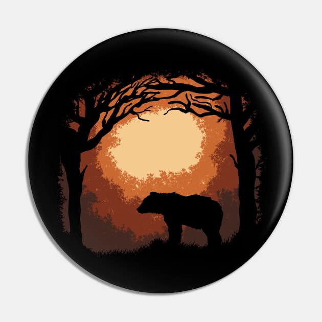 Forest Bear Pin by nickbeta