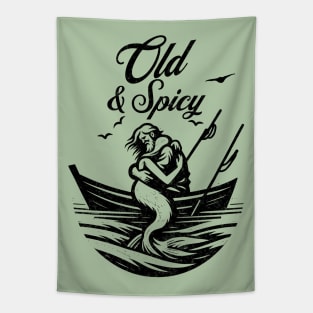 Old & Spicy - Mermaid and Fisherman Tapestry