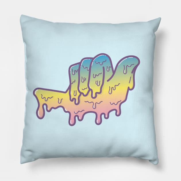 Dripping shaka Pillow by DoctorBillionaire